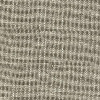 Woven fabric texture in muted gray-brown, coarse grid pattern with horizontal and vertical threads, matte finish, likely linen or burlap swatch.